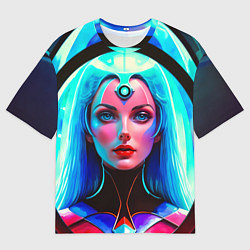 Футболка оверсайз мужская Девушка в криокапсуле, цвет: 3D-принт