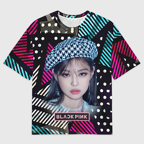 Мужская футболка оверсайз Jennie Blackpink / 3D-принт – фото 1