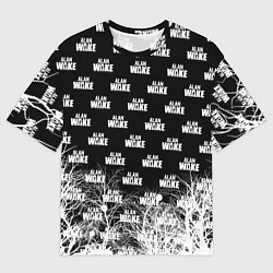 Футболка оверсайз мужская Алан Вейк узор, цвет: 3D-принт