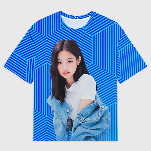 Мужская футболка оверсайз Jennie kpop music / 3D-принт – фото 1