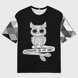 Мужская футболка оверсайз Навсегда в моём сердце