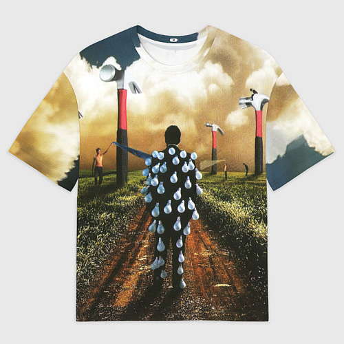 Мужская футболка оверсайз Pink Floyd Tribute / 3D-принт – фото 1