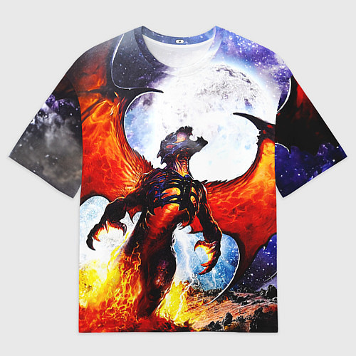 Мужская футболка оверсайз Ария Феникс / 3D-принт – фото 1