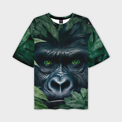 Мужская футболка оверсайз Крупная морда гориллы