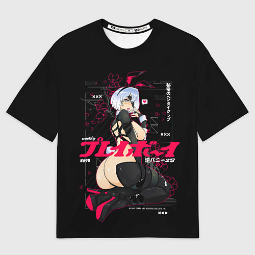 Мужская футболка оверсайз Nier automata waifu / 3D-принт – фото 1