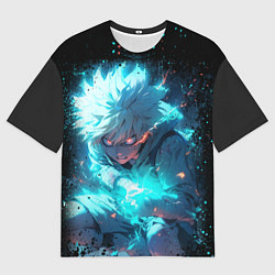 Мужская футболка оверсайз Аура киллуа - hunter x hunter