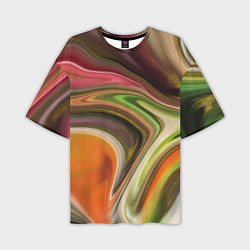 Мужская футболка оверсайз Waves colors