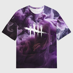 Мужская футболка оверсайз Dead By Daylight Logo Smoke