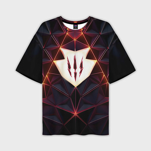 Мужская футболка оверсайз The Witcher Logo Triangle / 3D-принт – фото 1