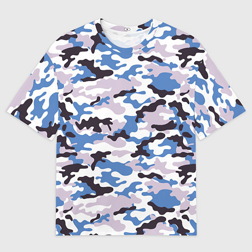 Мужская футболка оверсайз Красивый модный камуфляж / 3D-принт – фото 1