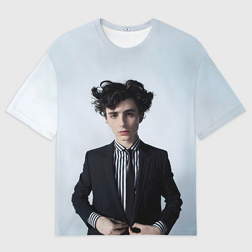 Мужская футболка оверсайз Сильный Тимоти Шаламе / 3D-принт – фото 1