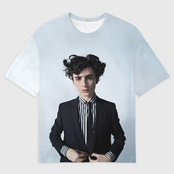 Мужская футболка оверсайз Сильный Тимоти Шаламе