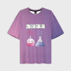 Мужская футболка оверсайз Химия Любви