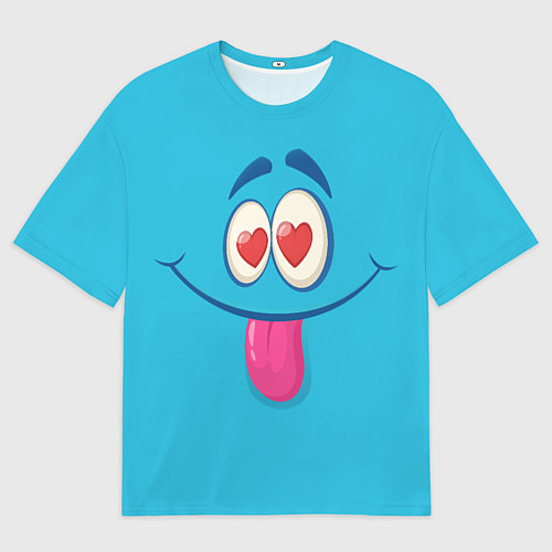 Мужская футболка оверсайз Влюблённый взгляд / 3D-принт – фото 1