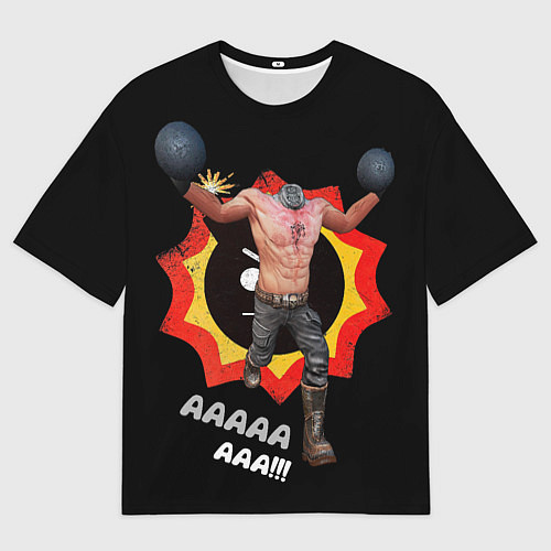 Мужская футболка оверсайз Serious Sam - kamikaze / 3D-принт – фото 1