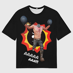Мужская футболка оверсайз Serious Sam - kamikaze