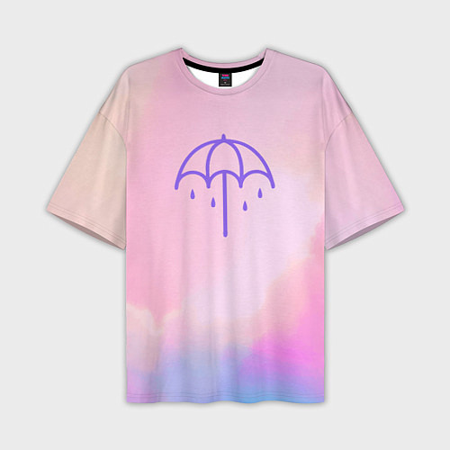 Мужская футболка оверсайз Bring Me The Horizon Umbrella / 3D-принт – фото 1