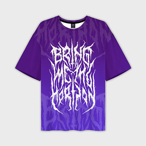 Мужская футболка оверсайз Bring Me The Horizon Lettering / 3D-принт – фото 1