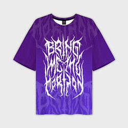 Мужская футболка оверсайз Bring Me The Horizon Lettering