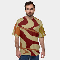Футболка оверсайз мужская Камуфляжные паттерн, цвет: 3D-принт — фото 2