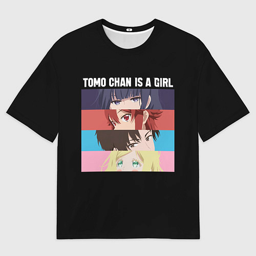 Мужская футболка оверсайз Tomo chan Is a Girl - Аниме / 3D-принт – фото 1