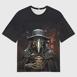 Мужская футболка оверсайз Механический чумной доктор