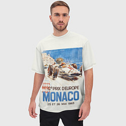Футболка оверсайз мужская Монако - Гран-при, цвет: 3D-принт — фото 2