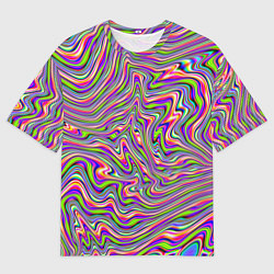 Мужская футболка оверсайз В полоску триппи