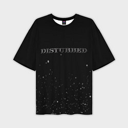 Мужская футболка оверсайз Disturbed stars