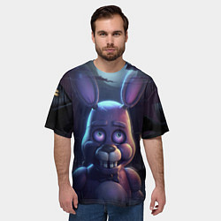 Футболка оверсайз мужская Bonnie FNAF, цвет: 3D-принт — фото 2