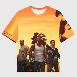 Футболка оверсайз мужская Лето GTA 5, цвет: 3D-принт