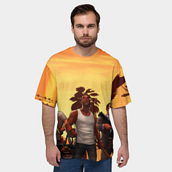 Футболка оверсайз мужская Лето GTA 5, цвет: 3D-принт — фото 2