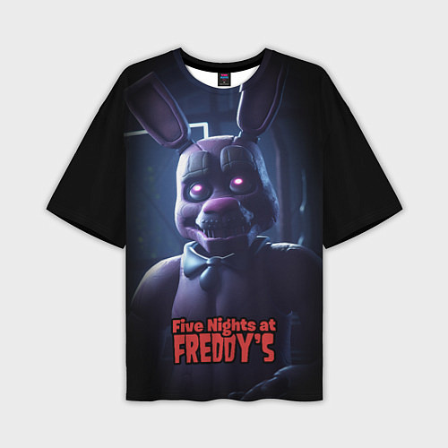 Мужская футболка оверсайз Five Nights at Freddys Bonnie / 3D-принт – фото 1