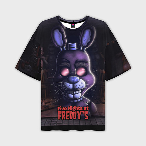 Мужская футболка оверсайз Five Nights at Freddys Bonnie / 3D-принт – фото 1