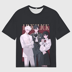 Мужская футболка оверсайз Агенты времени - персонажи