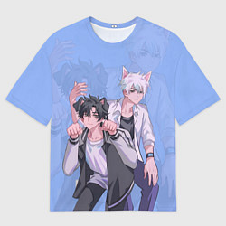 Мужская футболка оверсайз Агенты времени