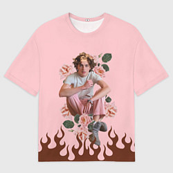 Мужская футболка оверсайз Тимоти в огне