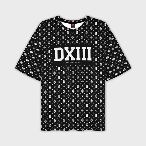 Мужская футболка оверсайз Dope street market DXIII / 3D-принт – фото 1