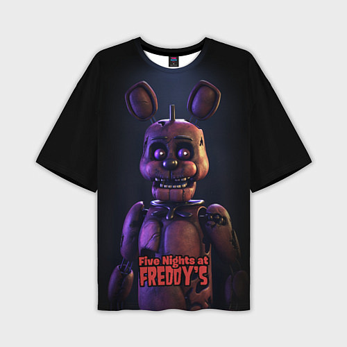 Мужская футболка оверсайз Five Nights at Freddys Bonnie / 3D-принт – фото 1