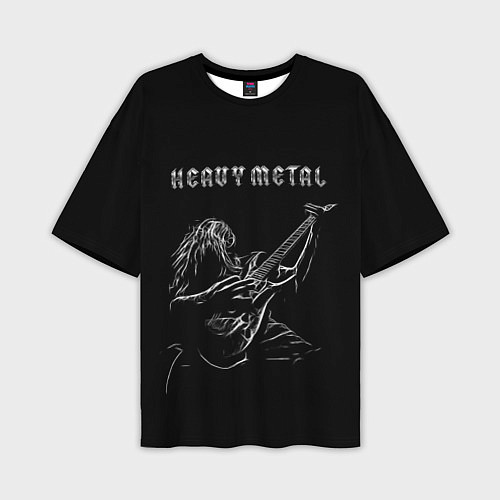 Мужская футболка оверсайз Heavy metal metalhead / 3D-принт – фото 1