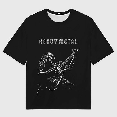 Мужская футболка оверсайз Heavy metal metalhead / 3D-принт – фото 1