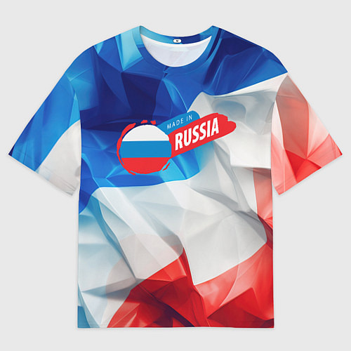 Мужская футболка оверсайз Made in Russia / 3D-принт – фото 1