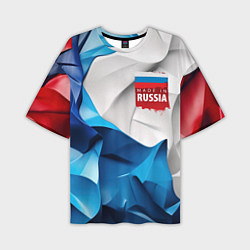 Футболка оверсайз мужская Made in Russia, цвет: 3D-принт