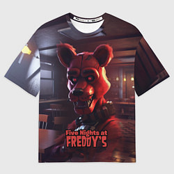 Футболка оверсайз мужская Five Nights at Freddys Mangle, цвет: 3D-принт