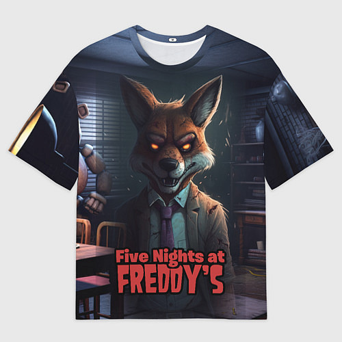 Мужская футболка оверсайз Five Nights at Freddys Mangle / 3D-принт – фото 1