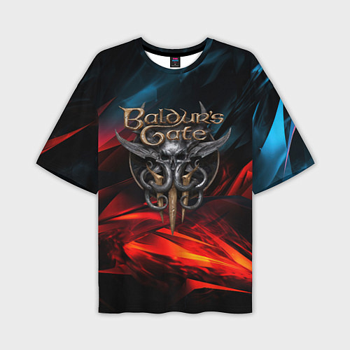 Мужская футболка оверсайз Baldurs Gate 3 logo / 3D-принт – фото 1