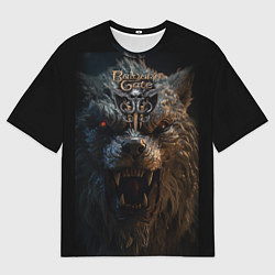 Футболка оверсайз мужская Baldurs Gate 3 оборотень, цвет: 3D-принт