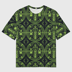 Футболка оверсайз мужская Орнамент маори, цвет: 3D-принт