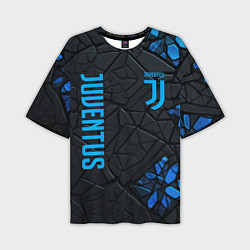Футболка оверсайз мужская Juventus logo, цвет: 3D-принт