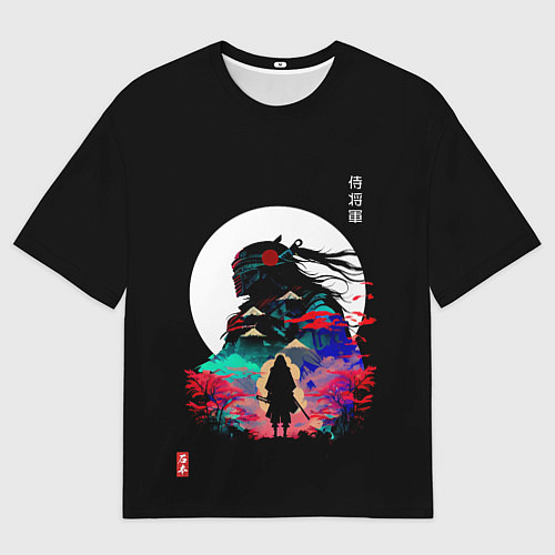 Мужская футболка оверсайз Лунная честь / 3D-принт – фото 1